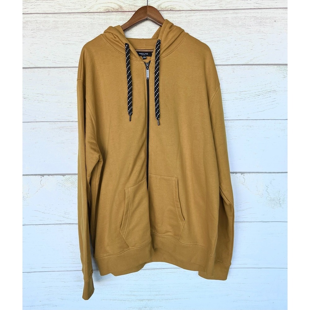 Kenneth Cole Sweatshirt Mens 2X Slim Fit Amber Fleece Hoodie Sweatshirt New